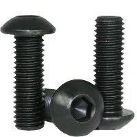Button Head Socket Screws High Tensile Plain Black Choose Thread Type Metric or Imperial